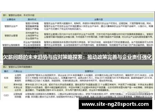 欠薪问题的未来趋势与应对策略探索:推动政策完善与企业责任强化